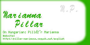 marianna pillar business card